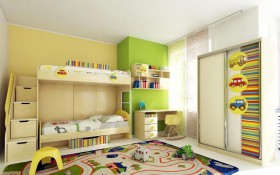 Детская комната Клаксон (Бежевый/корпус Клен) в Заозёрном - zaozyornyj.katalogmebeli.com | фото 3