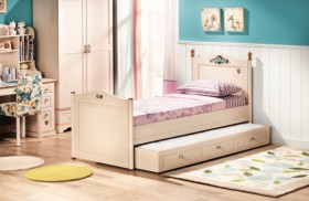 Кровать детская Балли 2-х уровневая (венге/белфорт) в Заозёрном - zaozyornyj.katalogmebeli.com | фото 2