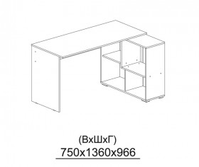 Компьютерный стол угловой СКМУ-4 белый в Заозёрном - zaozyornyj.katalogmebeli.com | фото 3