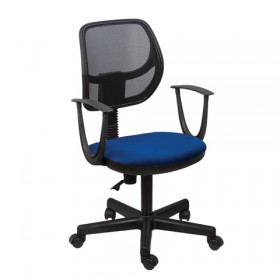 Кресло BRABIX Flip MG-305 (сине-черный) в Заозёрном - zaozyornyj.katalogmebeli.com | фото 3