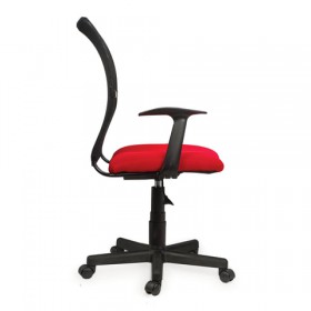 Кресло BRABIX Spring MG-307 (красно-черный) в Заозёрном - zaozyornyj.katalogmebeli.com | фото 3
