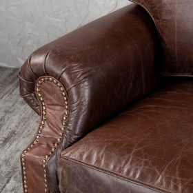Кресло кожаное Лофт Аристократ (ширина 1100 мм) в Заозёрном - zaozyornyj.katalogmebeli.com | фото 5