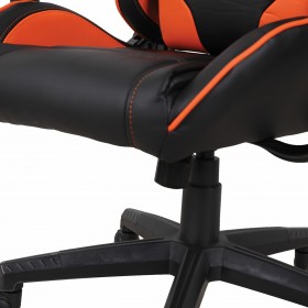 Кресло компьютерное BRABIX GT Racer GM-100 (черный, оранжевый) в Заозёрном - zaozyornyj.katalogmebeli.com | фото 2