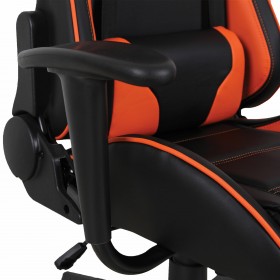 Кресло компьютерное BRABIX GT Racer GM-100 (черный, оранжевый) в Заозёрном - zaozyornyj.katalogmebeli.com | фото 3