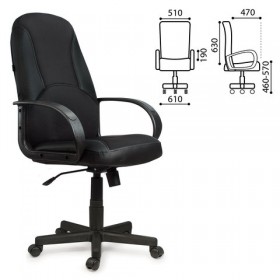 Кресло офисное BRABIX City EX-512 (черное) в Заозёрном - zaozyornyj.katalogmebeli.com | фото 1