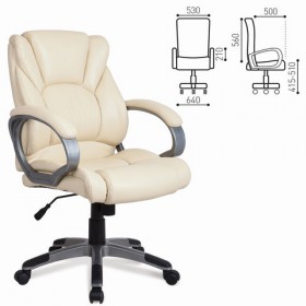 Кресло офисное BRABIX Eldorado EX-504 (бежевый) в Заозёрном - zaozyornyj.katalogmebeli.com | фото