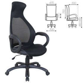 Кресло офисное BRABIX Genesis EX-517 (черное) в Заозёрном - zaozyornyj.katalogmebeli.com | фото