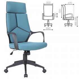Кресло офисное BRABIX Prime EX-515 (голубая ткань) в Заозёрном - zaozyornyj.katalogmebeli.com | фото