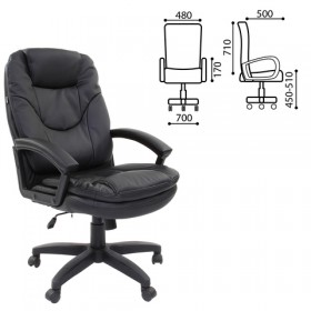 Кресло офисное BRABIX Trend EX-568 (черный) в Заозёрном - zaozyornyj.katalogmebeli.com | фото