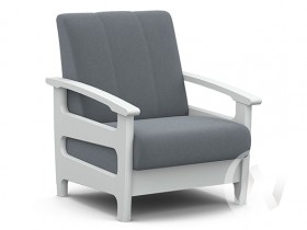 Кресло для отдыха Омега (снег лак/CATANIA SILVER) в Заозёрном - zaozyornyj.katalogmebeli.com | фото