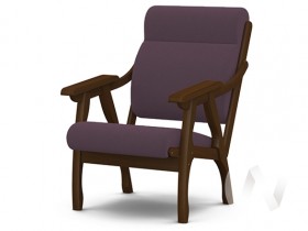 Кресло Вега-10 (орех лак/ULTRA PLUM) в Заозёрном - zaozyornyj.katalogmebeli.com | фото