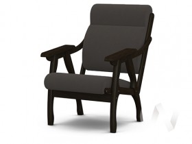 Кресло Вега-10 (венге лак/ULTRA GRAFIT) в Заозёрном - zaozyornyj.katalogmebeli.com | фото