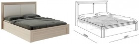 Кровать 1,6 Глэдис (М32) с подъемным механизмом Распродажа в Заозёрном - zaozyornyj.katalogmebeli.com | фото 2