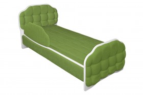 Кровать 190 Атлет Lux 76 Зелёный (мягкий бортик) в Заозёрном - zaozyornyj.katalogmebeli.com | фото