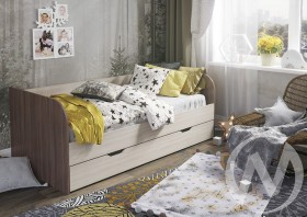 Кровать детская Балли 2-х уровневая (шимо темный/шимо светлый) в Заозёрном - zaozyornyj.katalogmebeli.com | фото