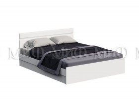 Кровать Нэнси New 1,4м (Белый/белый глянец) в Заозёрном - zaozyornyj.katalogmebeli.com | фото