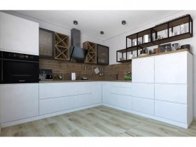 Модульная кухня Бронкс 1,8 м (Кварц) в Заозёрном - zaozyornyj.katalogmebeli.com | фото 5
