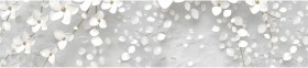 Кухонный фартук КМ 481 Абстракция цветы бетон в Заозёрном - zaozyornyj.katalogmebeli.com | фото