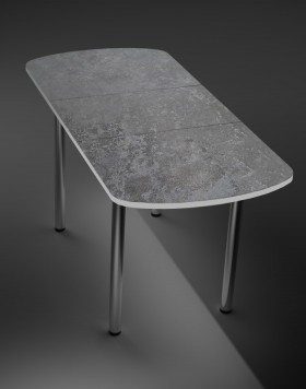 Кухонный стол 1100*700/400 ф 2 Пластик, урбан серый в Заозёрном - zaozyornyj.katalogmebeli.com | фото 2