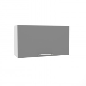 Квадро ВПГ 800 шкаф верхний горизонтальный высокий (Персик софт/корпус Серый) в Заозёрном - zaozyornyj.katalogmebeli.com | фото