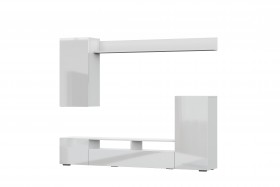 Мебель для гостиной МГС 4 (Белый/Белый глянец) в Заозёрном - zaozyornyj.katalogmebeli.com | фото 7