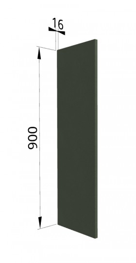 Панель торцевая ВП Квадро (для шкафа верхнего высокого) Оливково-зеленый в Заозёрном - zaozyornyj.katalogmebeli.com | фото