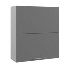 Ройс ВПГПМ 800 Шкаф верхний высокий Blum Aventos HF (Графит софт/корпус Серый) в Заозёрном - zaozyornyj.katalogmebeli.com | фото