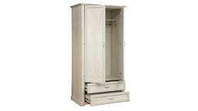 Шкаф для одежды "Сохо" (бетон пайн белый/2 ящика/зеркало) в Заозёрном - zaozyornyj.katalogmebeli.com | фото 3