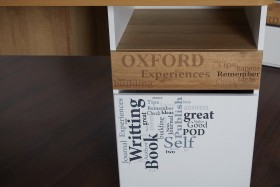 Стол с ящиками «Оксфорд» (Ривьера/Белый с рисунком) в Заозёрном - zaozyornyj.katalogmebeli.com | фото 9