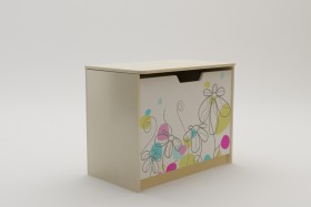 Ящик для игрушек Флёр (Белый/корпус Клен) в Заозёрном - zaozyornyj.katalogmebeli.com | фото