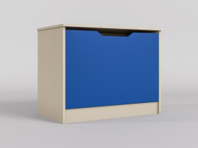 Ящик для игрушек Скай (Синий/корпус Клен) в Заозёрном - zaozyornyj.katalogmebeli.com | фото