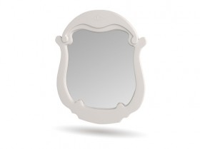 Зеркало настенное Мария (Белый глянец) в Заозёрном - zaozyornyj.katalogmebeli.com | фото 1
